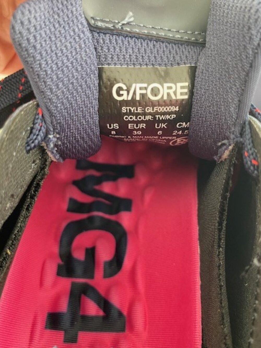 G/FORE Women's Golf Shoe MG4X2 Debossed Cross Trainer Blue Size 8 - Picture 8 of 9